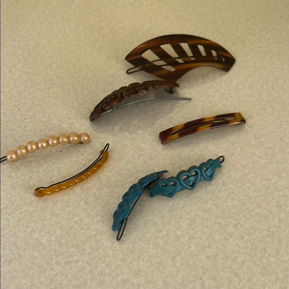 Vintage Assorted Hair Clips Set